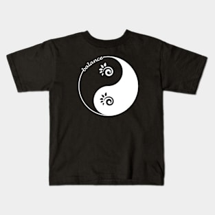 Yin Yang Balance Kids T-Shirt